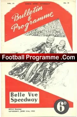 Belle Vue Speedway v Best Pairs 1952