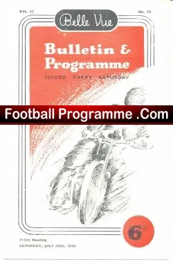 Belle Vue Speedway v Birmingham 1949