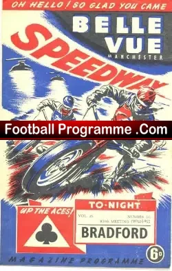Belle Vue Speedway v Bradford 1953