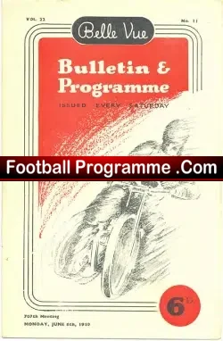 Belle Vue Speedway v Odsal 1949