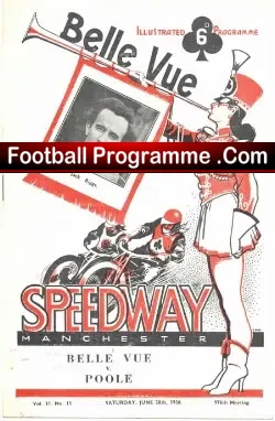 Belle Vue Speedway v Poole 1958
