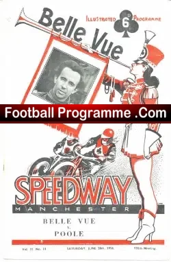 Belle Vue Speedway v Poole 1958