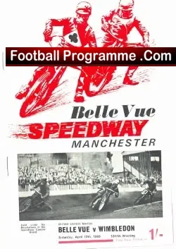 Belle Vue Speedway v Wimbledon 1969