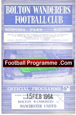 Bolton Wanderers v Manchester United 1964 – Postponed