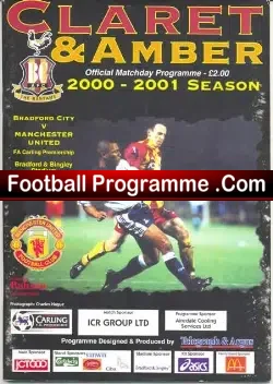 Bradford City v Manchester United 2001