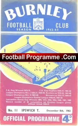Burnley v Ipswich Town 1962 – to clear
