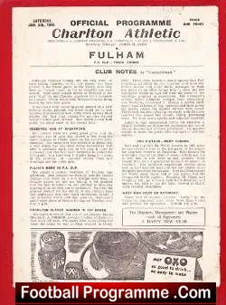 Charlton Athletic v Fulham 1946