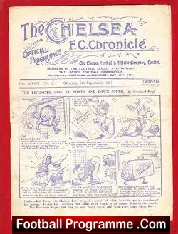 Chelsea v Huddersfield Town 1931 – Rare 1930s Programme