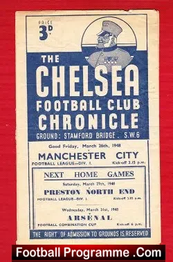 Chelsea v Manchester City 1948