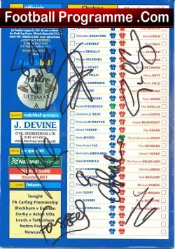 Chelsea v Manchester United 1999 – FA Cup Autographed by Chelsea