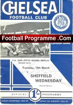 Chelsea v Sheffield Wednesday 1968 + Autographs