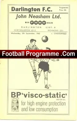 Darlington v Chesterfield 1962