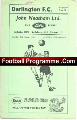 Darlington v Doncaster Rovers 1960