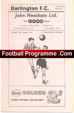 Darlington v Tranmere Rovers 1961