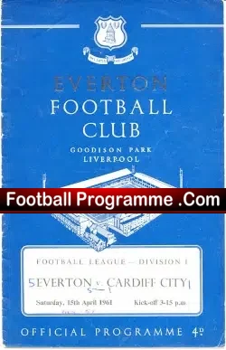 Everton v Cardiff City 1961