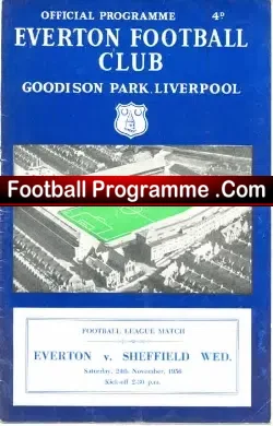 Everton v Sheffield Wednesday 1956