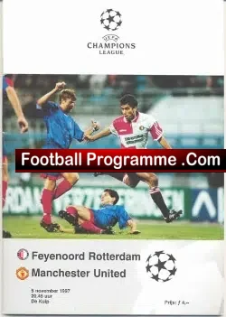 Feyenoord v Manchester United 1997 – Official Football Programme