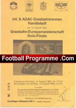 Grasbahn Europameisterschaft Final 1983