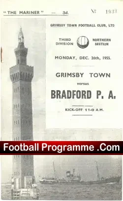 Grimsby Town v Bradford Park Avenue 1955