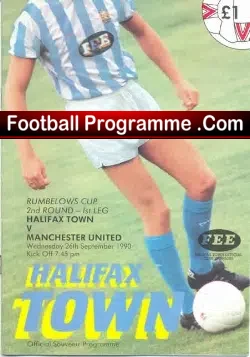 Halifax Town v Manchester United 1990 – League Cup