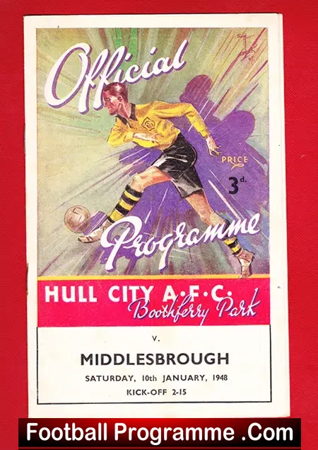 Hull City v Middlesbrough 1948 – 1940s