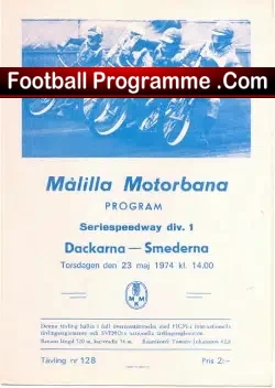International Speedway Programme 1974