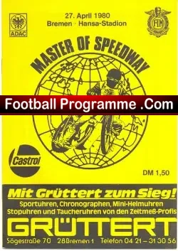 International Speedway Programme 1980