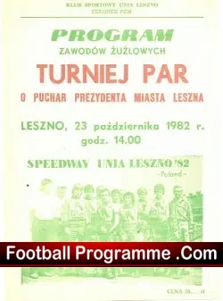 International Speedway Programme 1982