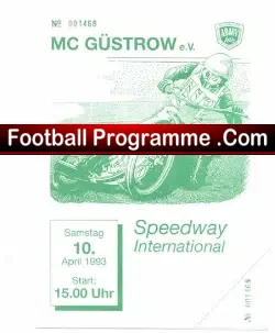 International Speedway Programme 1993