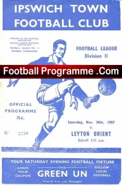 Ipswich Town v Leyton Orient 1957