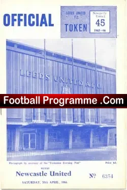 Leeds United v Newcastle United 1966