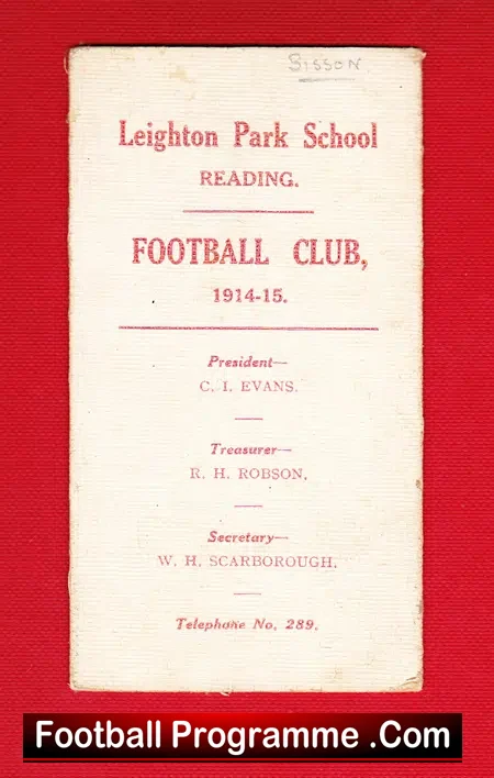 Leighton Park School – Reading 1914 – 1915 = RARE