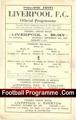 Liverpool v Bury 1943