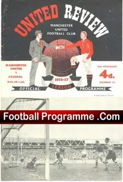 Manchester United v Arsenal 1957