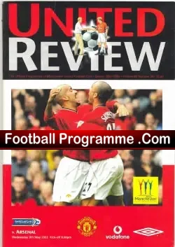 Manchester United v Arsenal 2002 - The Title Decider - football programme