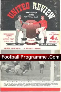 Manchester United v Aston Villa 1958