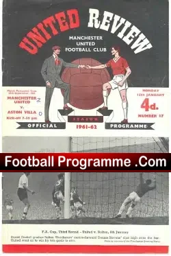 Manchester United v Aston Villa 1962 – Rearranged