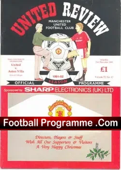 Manchester United v Aston Villa 1991 – Postponed