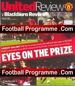 Manchester United v Blackburn Rovers 2006 League Cup Semi Final
