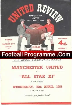 Manchester United v Cardiff City 1956