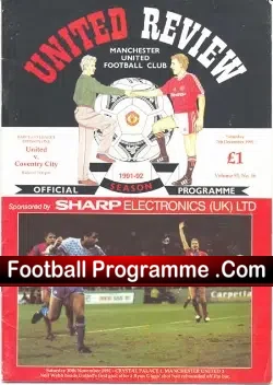 Manchester United v Coventry City 1991
