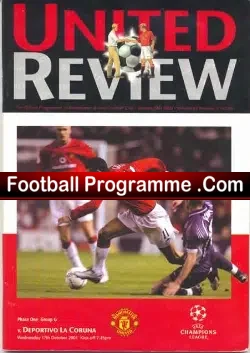 Manchester United v Deportivo La Coruna 2001