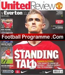 Manchester United v Everton 2005 - football programme