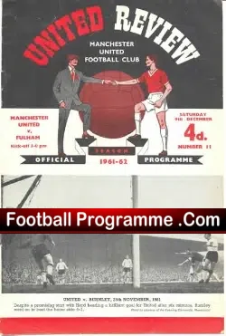 Manchester United v Fulham 1961