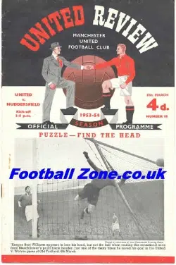Manchester United v Huddersfield Town 1954