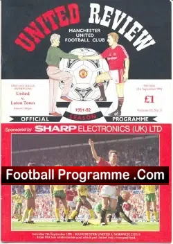 Manchester United v Luton Town 1991