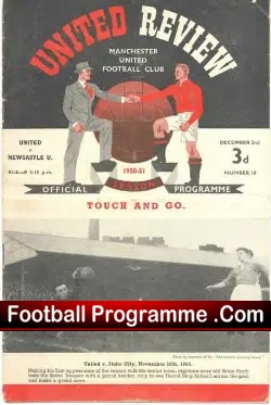 Manchester United v Newcastle United 1950 – Cliff Birkett Debut
