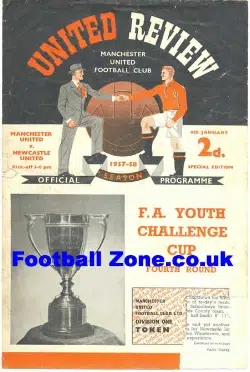 Manchester United v Newcastle United 1958 – Youth Cup