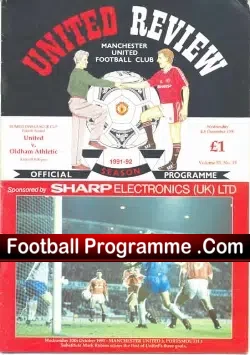 Manchester United v Oldham Athletic 1991 – League Cup