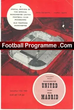 Manchester United v Real Madrid 1961 – Gento at Old Trafford